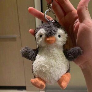 Jellycat peanut penguin bag charm keychain-NWT, sweet face!